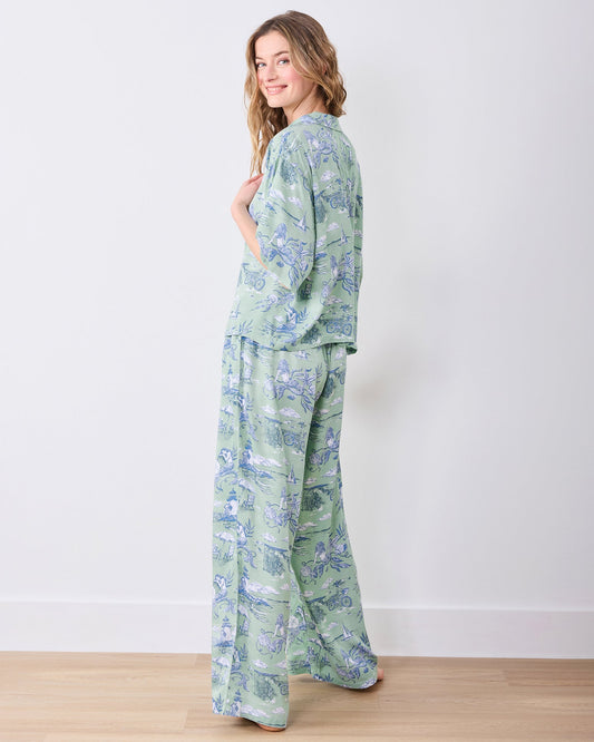 Printfresh Satin Wildest Dreams Set in Mermaid Toile