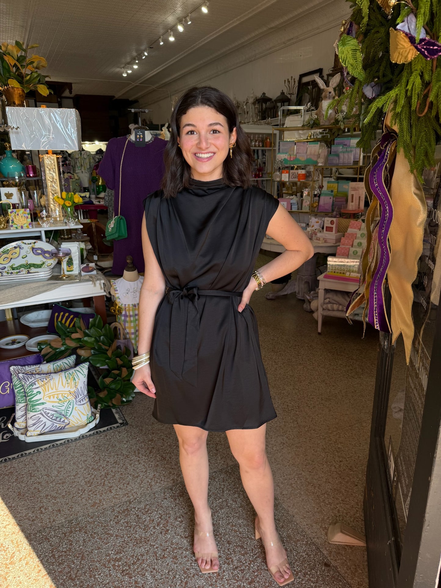 Black Silk Dress