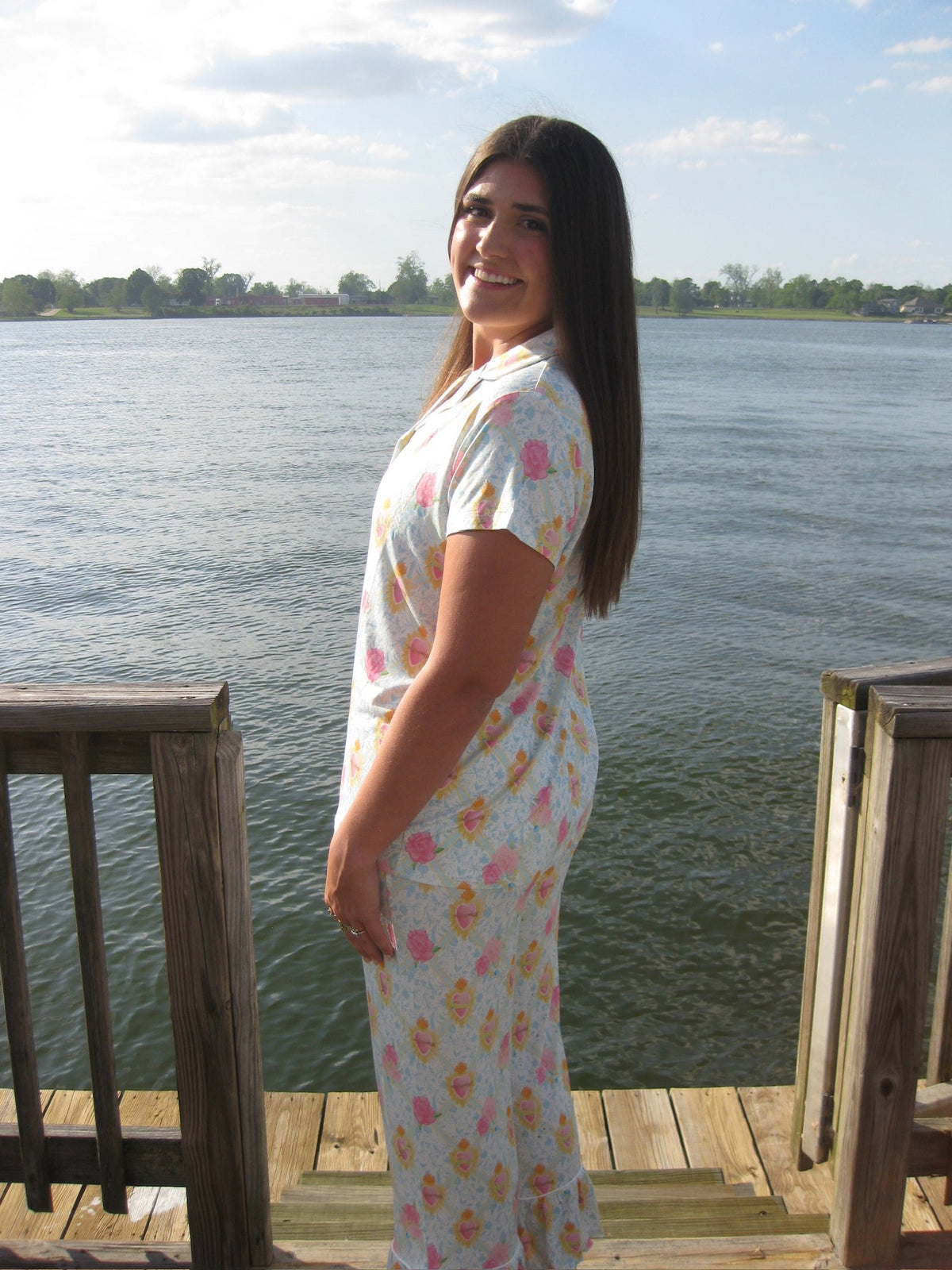 Heirloom Pajama Pants Set- Sacred Hearts
