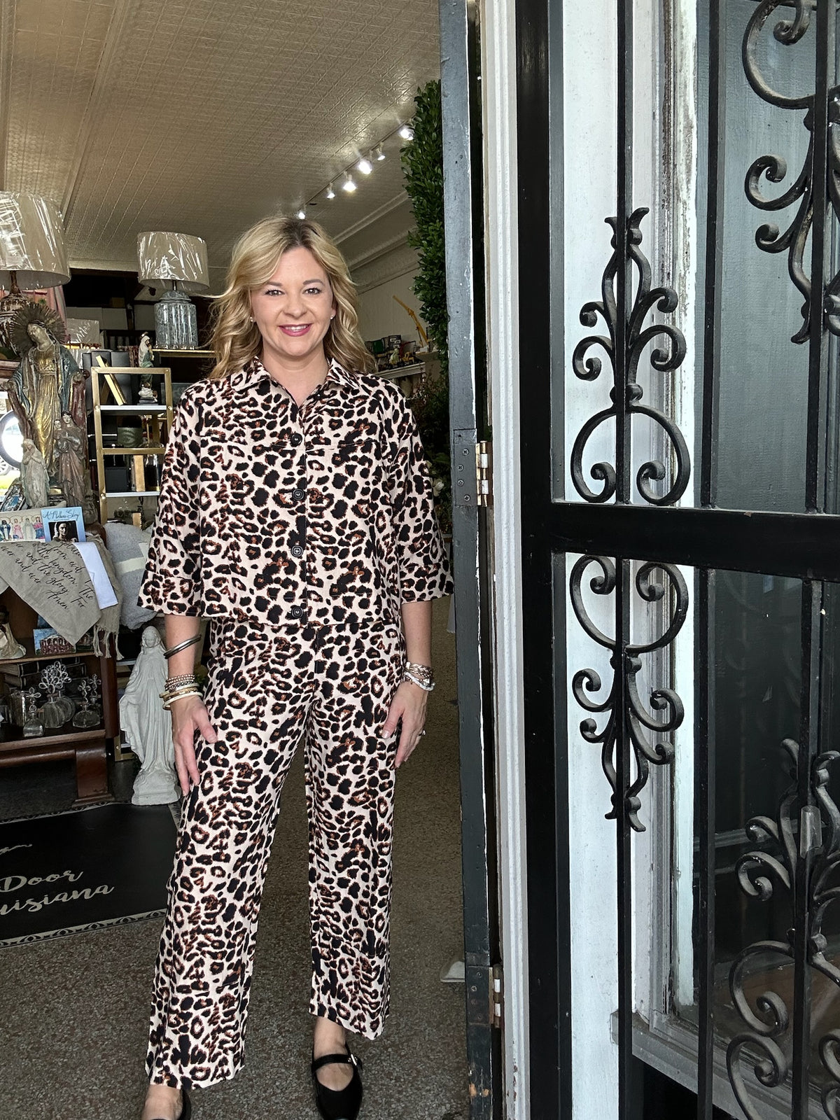 Ivy Jane Leopard Swing Jacket