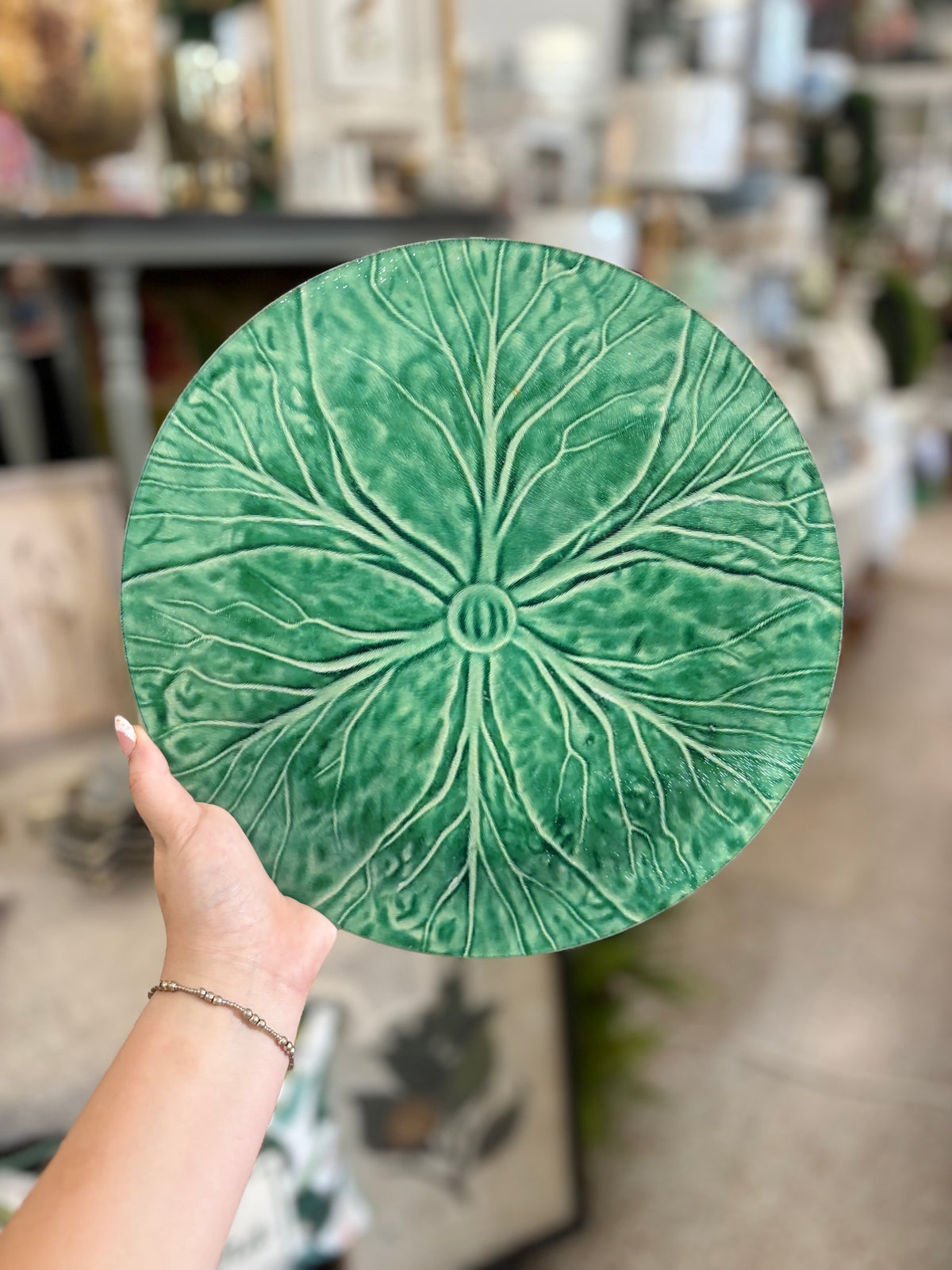 Grand millennial Cabbage Leaf Cutting board