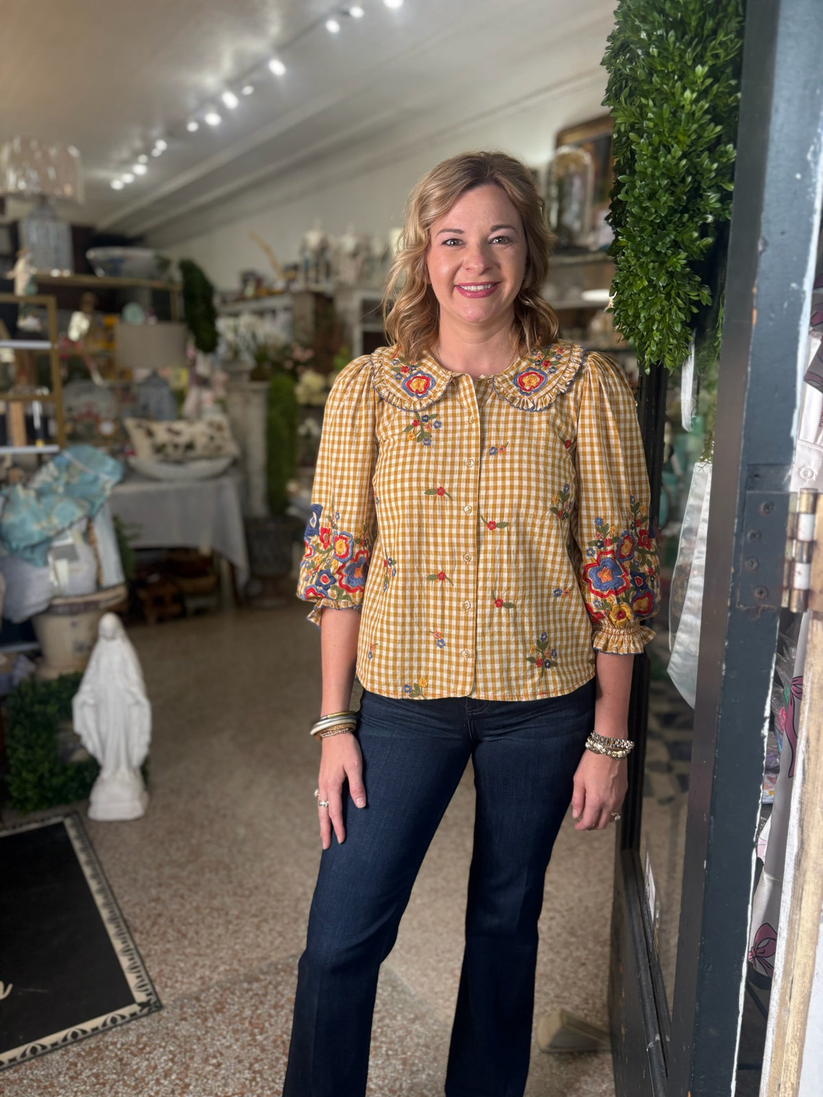 Ivy Jane Check Garden Top