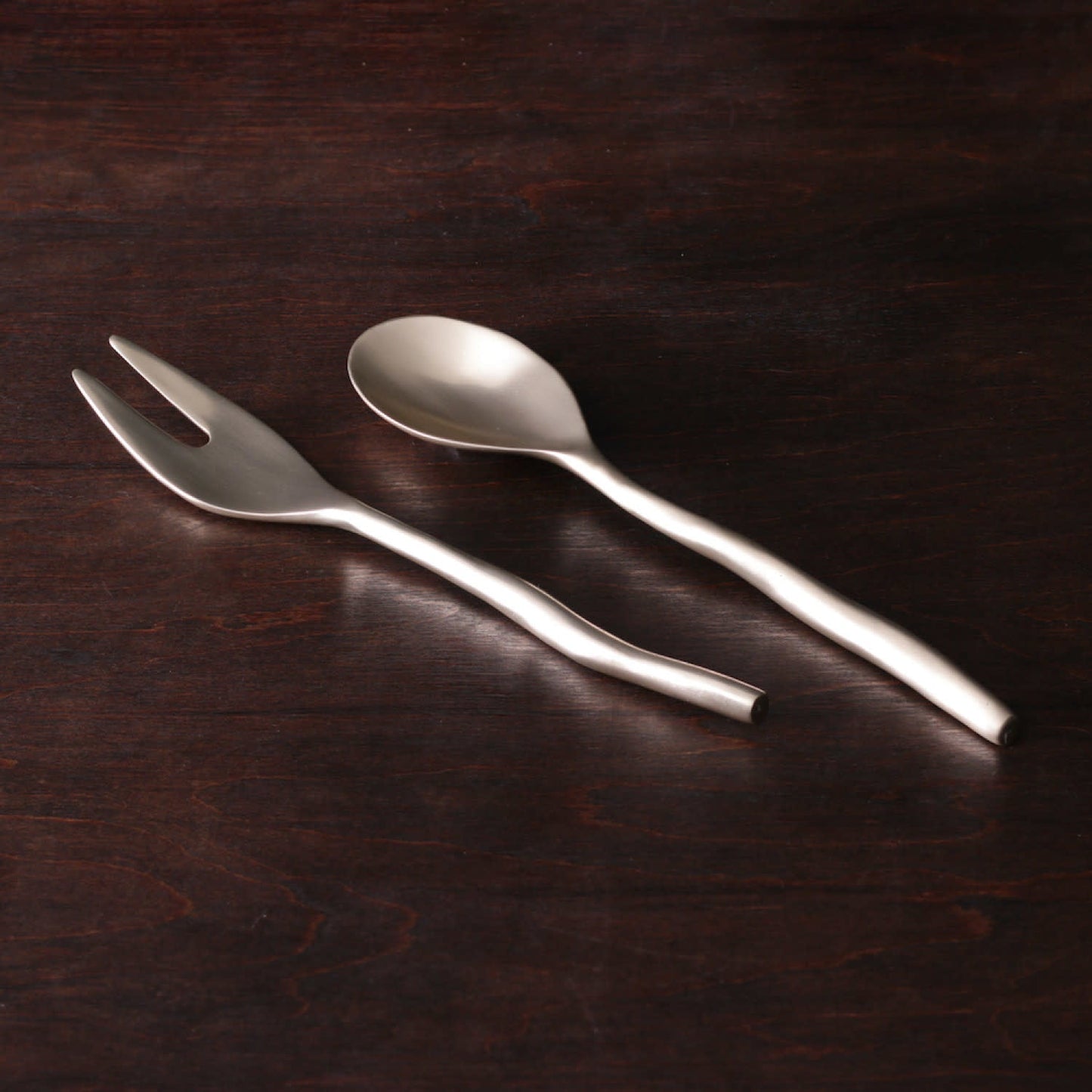 Beatriz Ball Sierra Modern Maia Salad Servers (Gold)