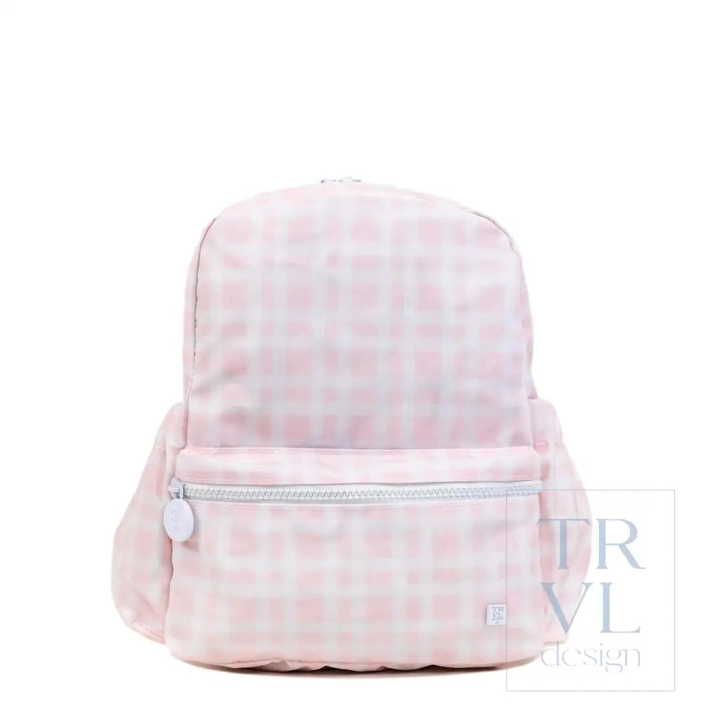 TRVL Design Mini Backer - Pimlico Plaid Pink