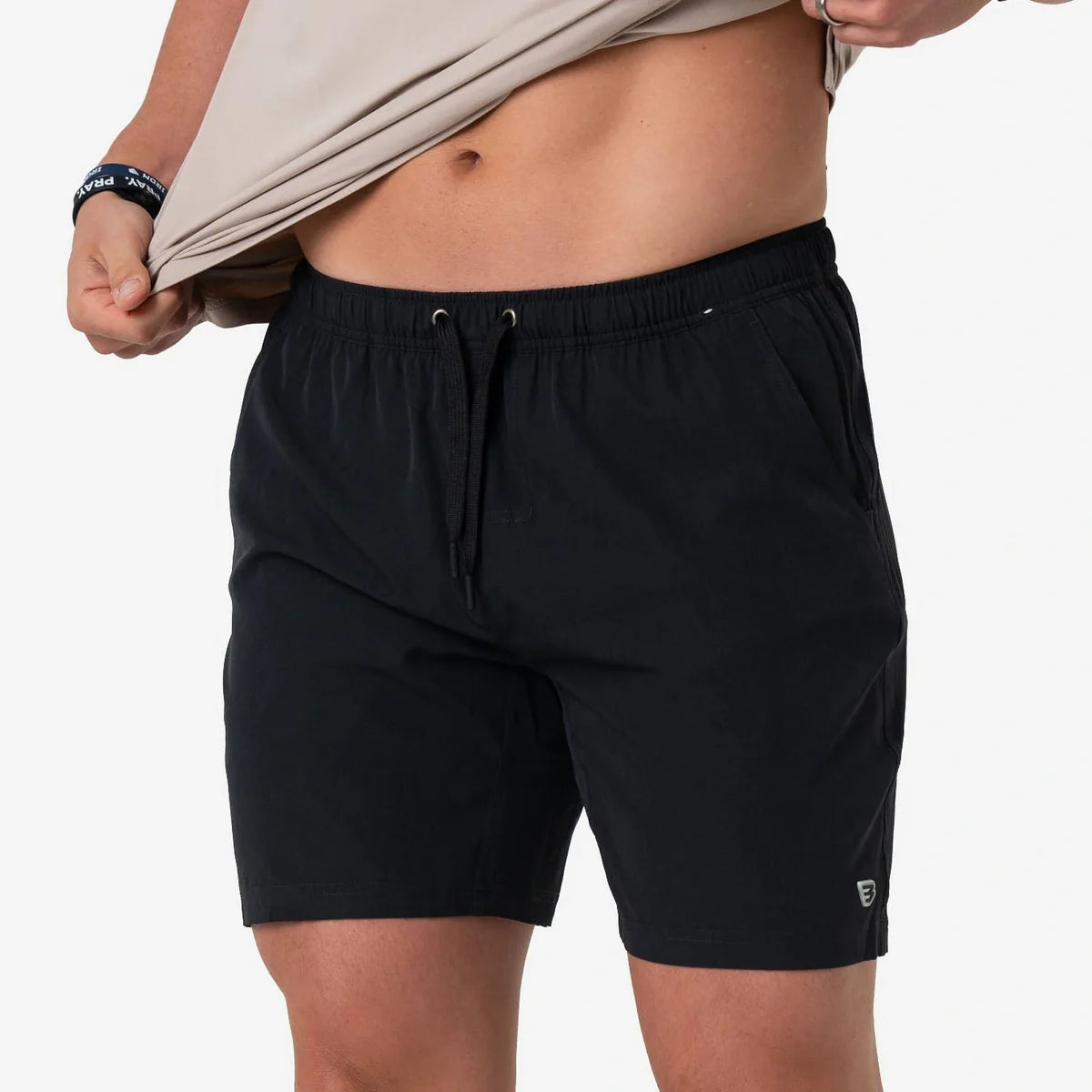 Burlebo 7” Athletic Short- Heather Black- Retro Duck Camo Liner
