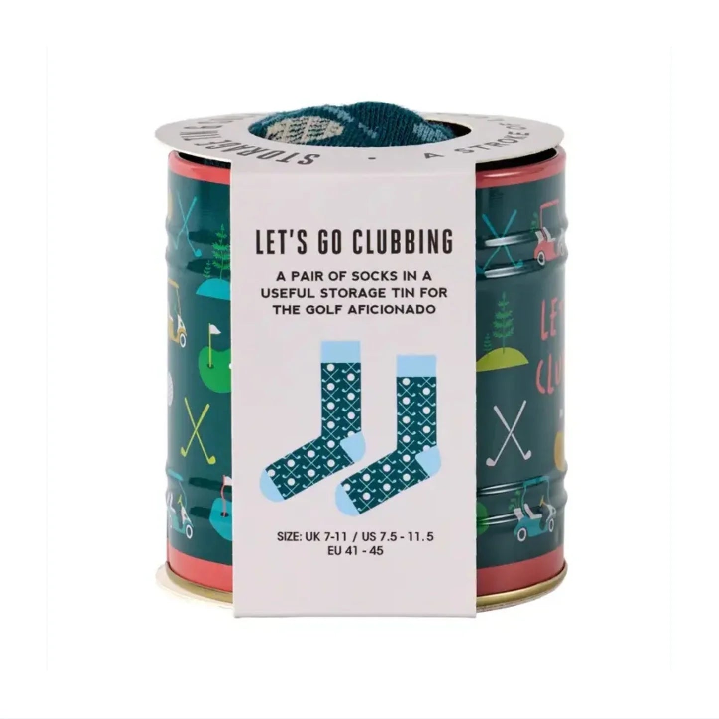 Golf Socks in a Tin
