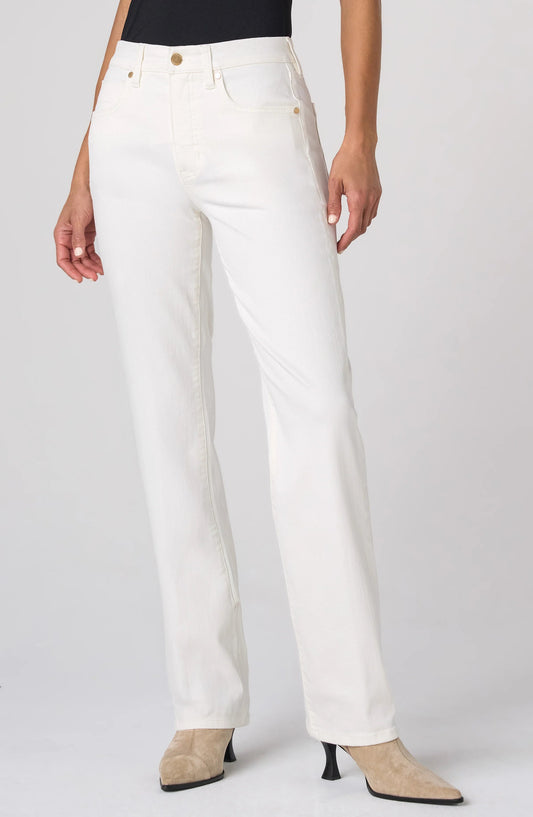 Liverpool Kennedy Straight Comfort Waist in Porcelain