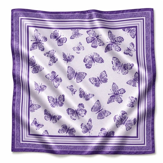 Purple Butterfly Scarf