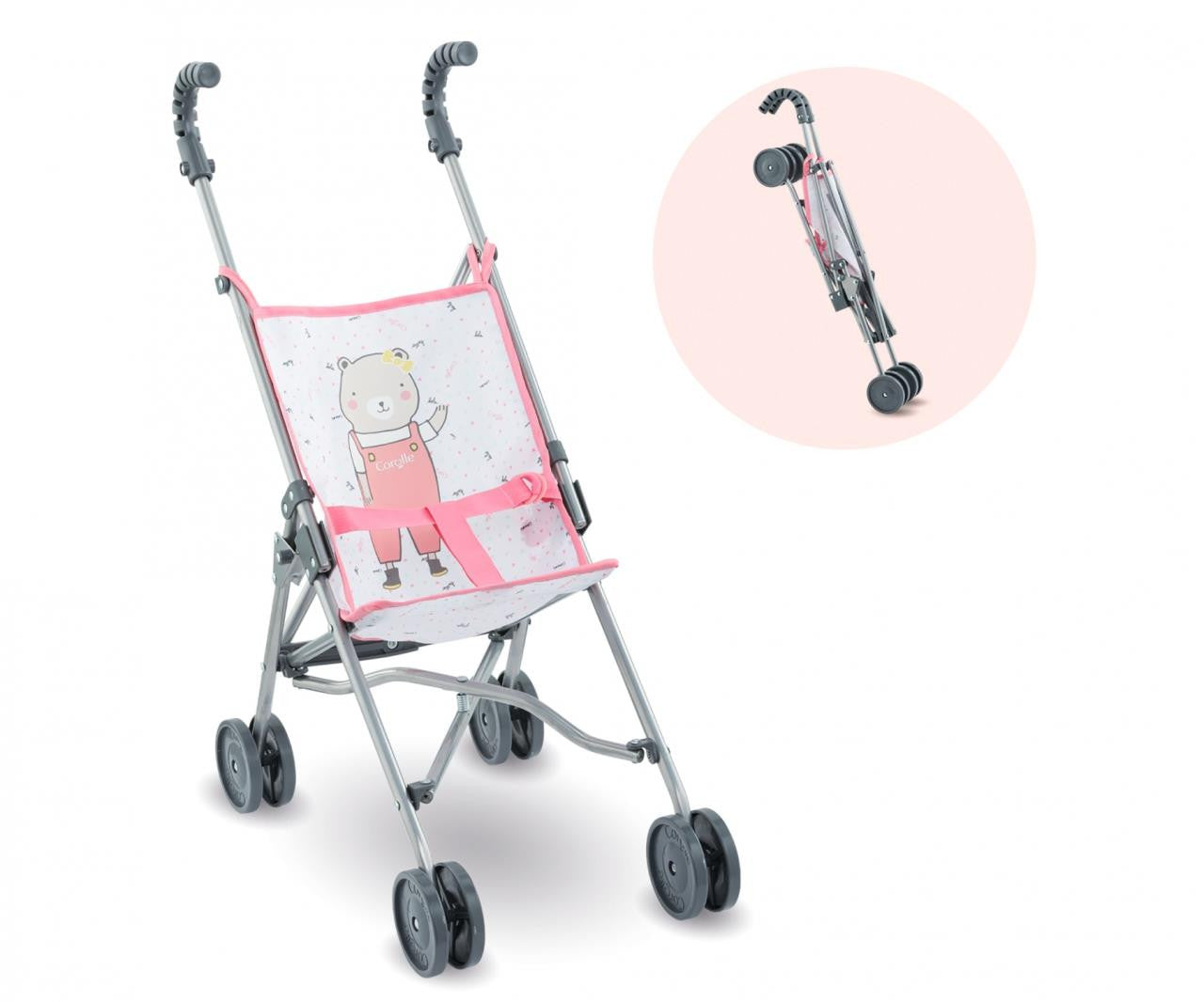 Corolle Umbrella Stroller Pink