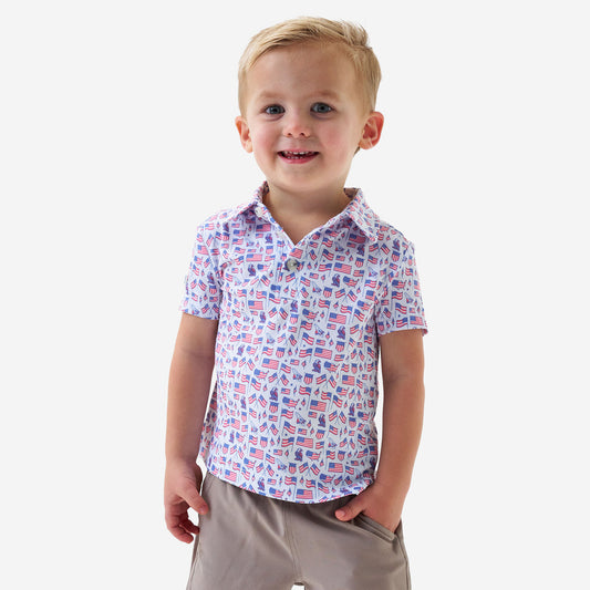 Youth Burlebo Performance Polo - Old Glory