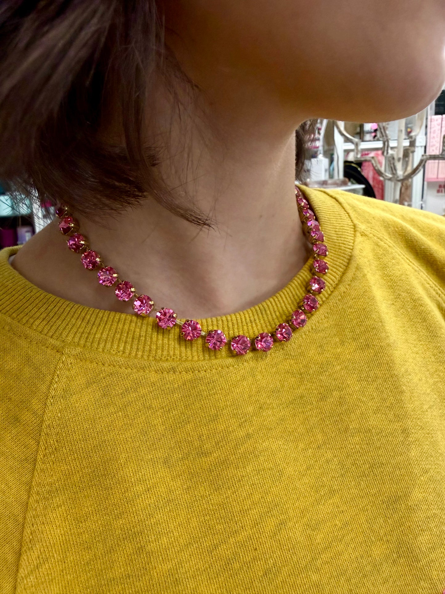 Pink Gemstone Necklace