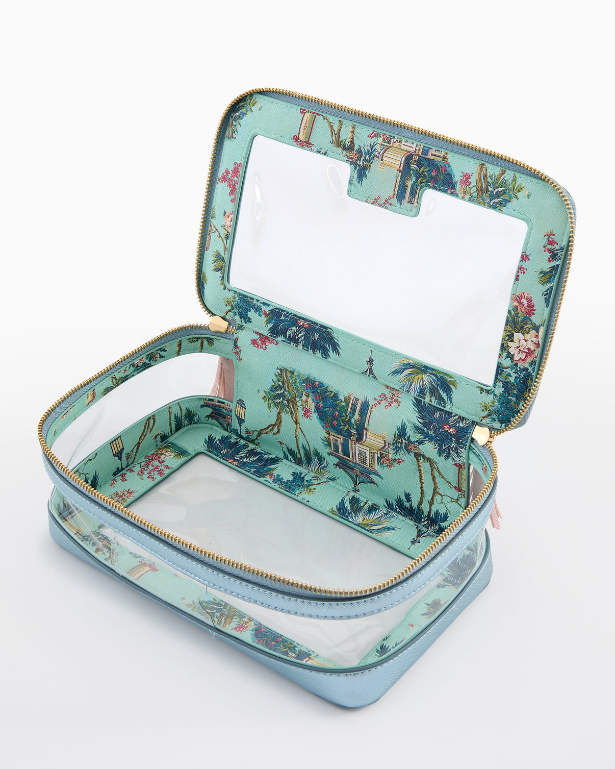 Oh My Mahjong Metallic Light Blue Tile Storage Bag