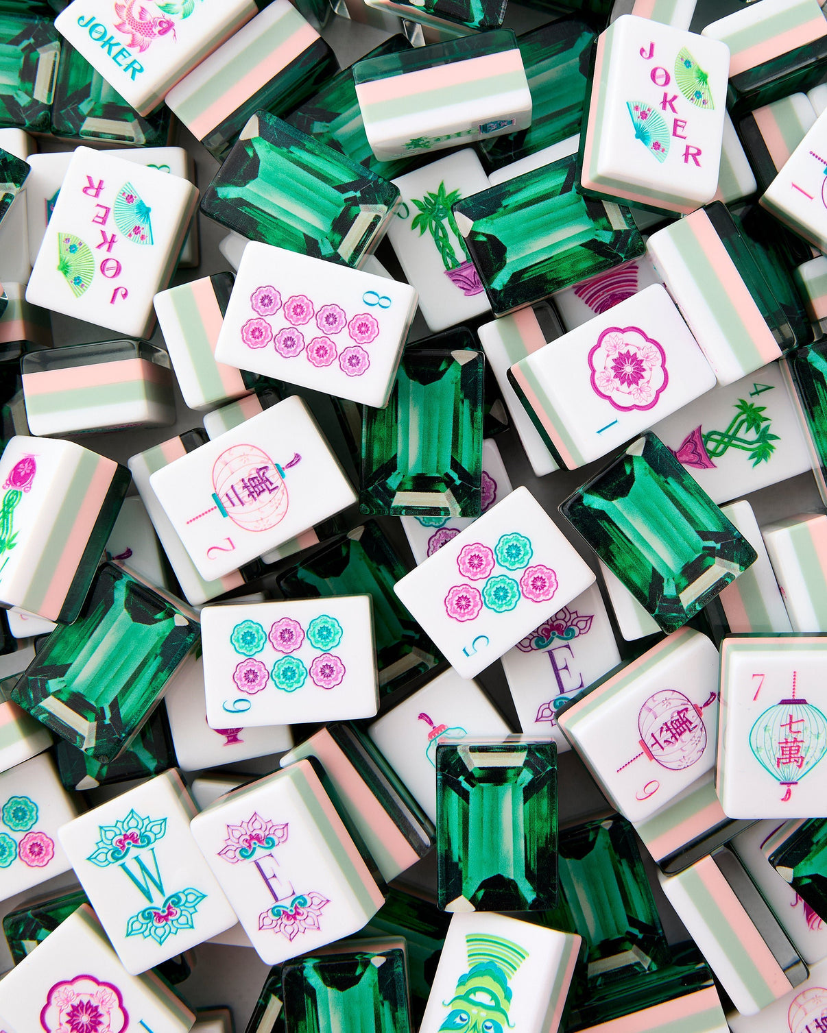 Oh My Mahjong Emerald Mahjong Tiles