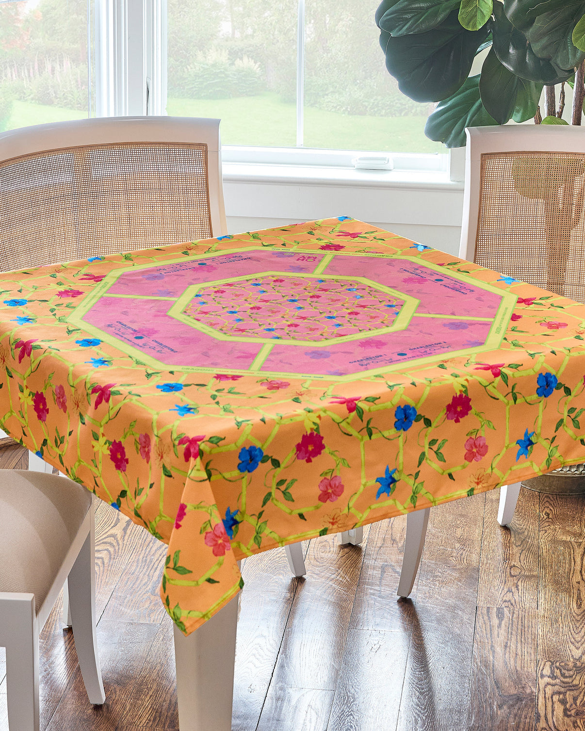 Oh My Mahjong Bagua Blossom Mahjong Tablecloth