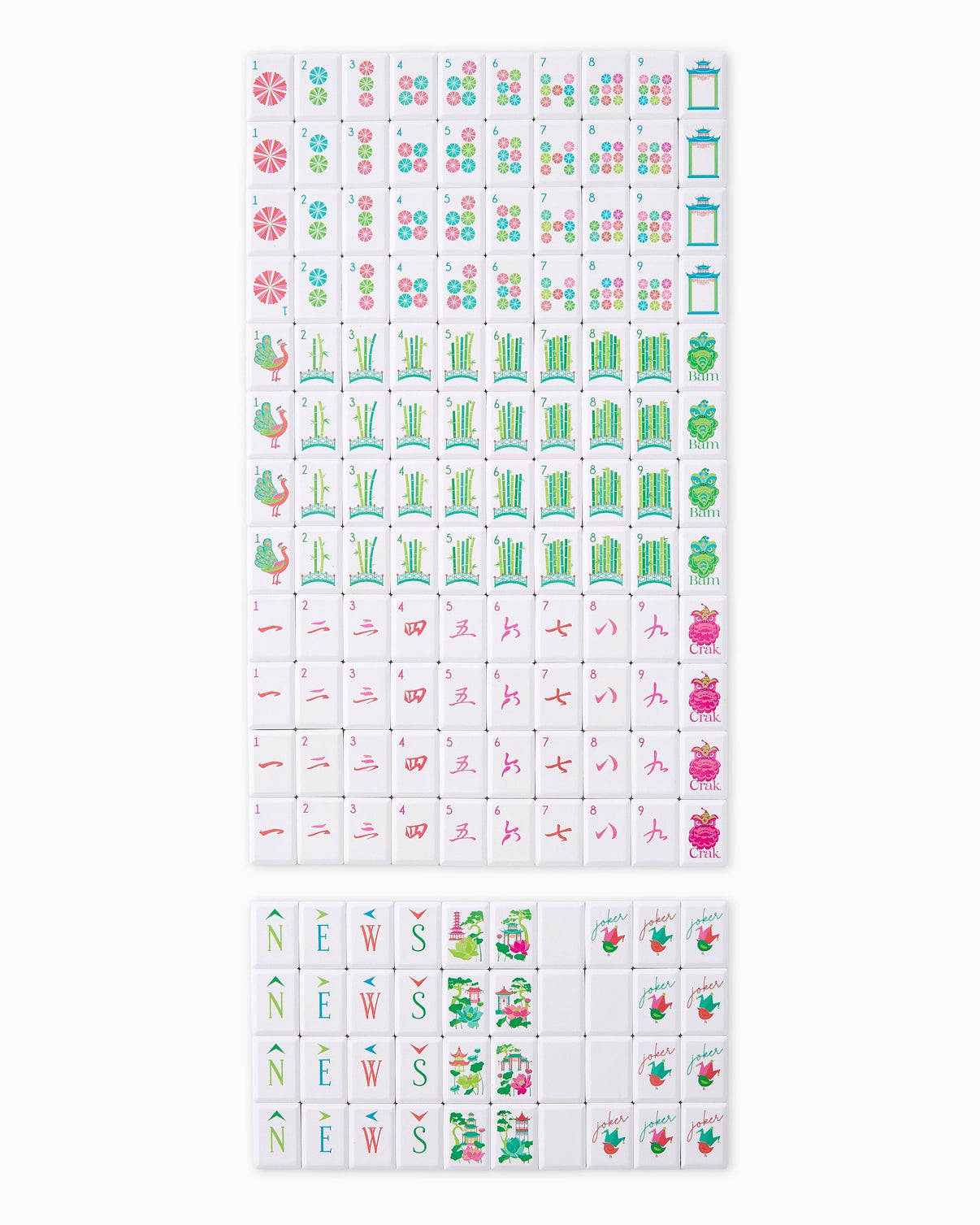 Oh My Mahjong Sunburst Debutante Tile Set