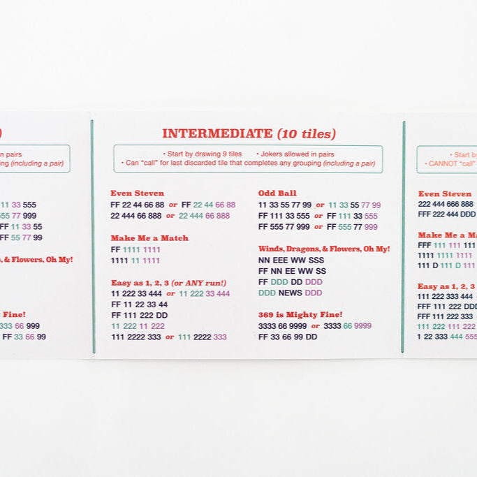 Mini Mahjer - Mini Mahjer Card