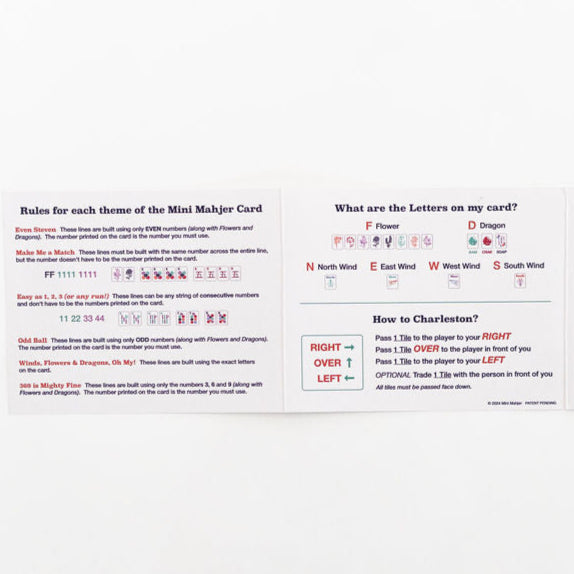 Mini Mahjer - Mini Mahjer Card