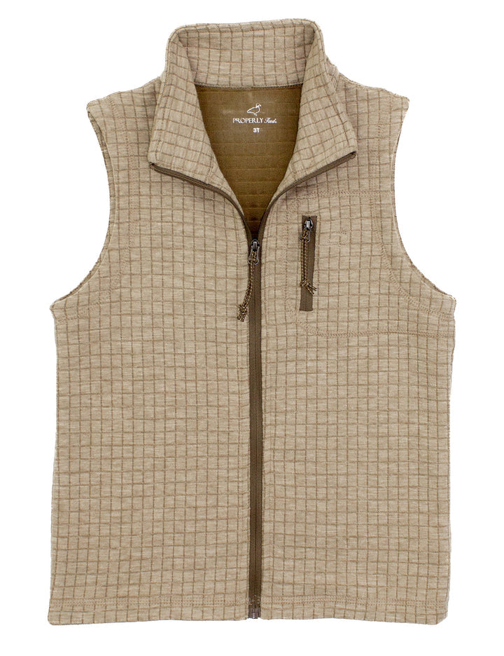 Properly Tied Boys Delta Vest - White Oak