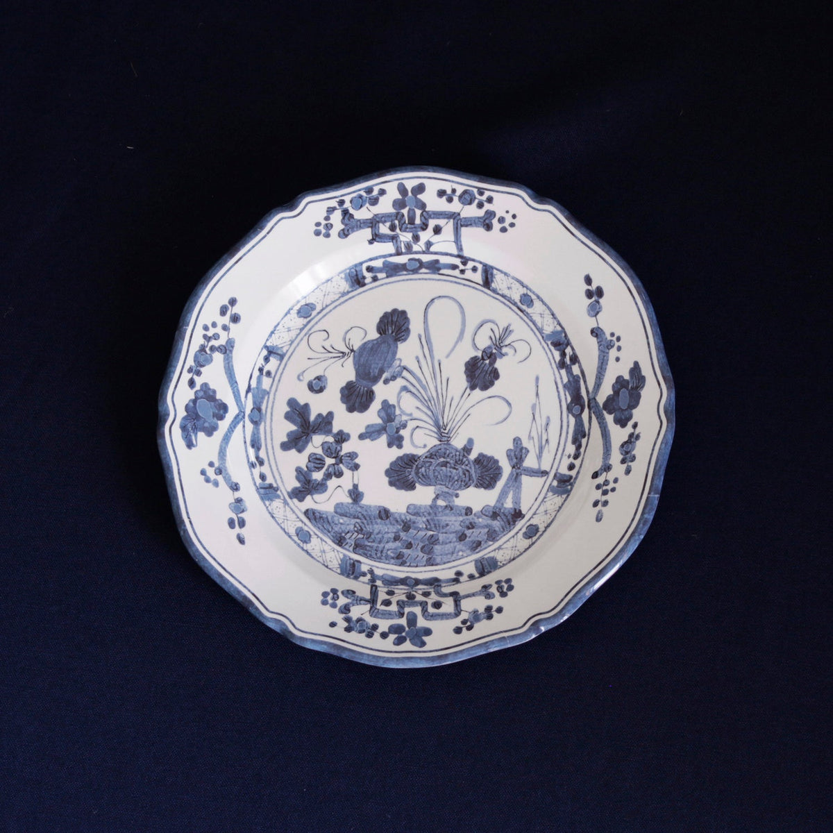 Beatriz Ball VIDA Faenza Salad Plate - White and Blue