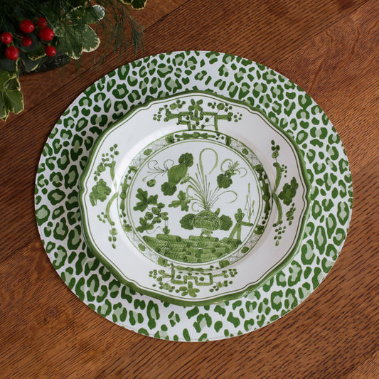 Beatriz Ball VIDA Faenza Salad Plate - White and Green
