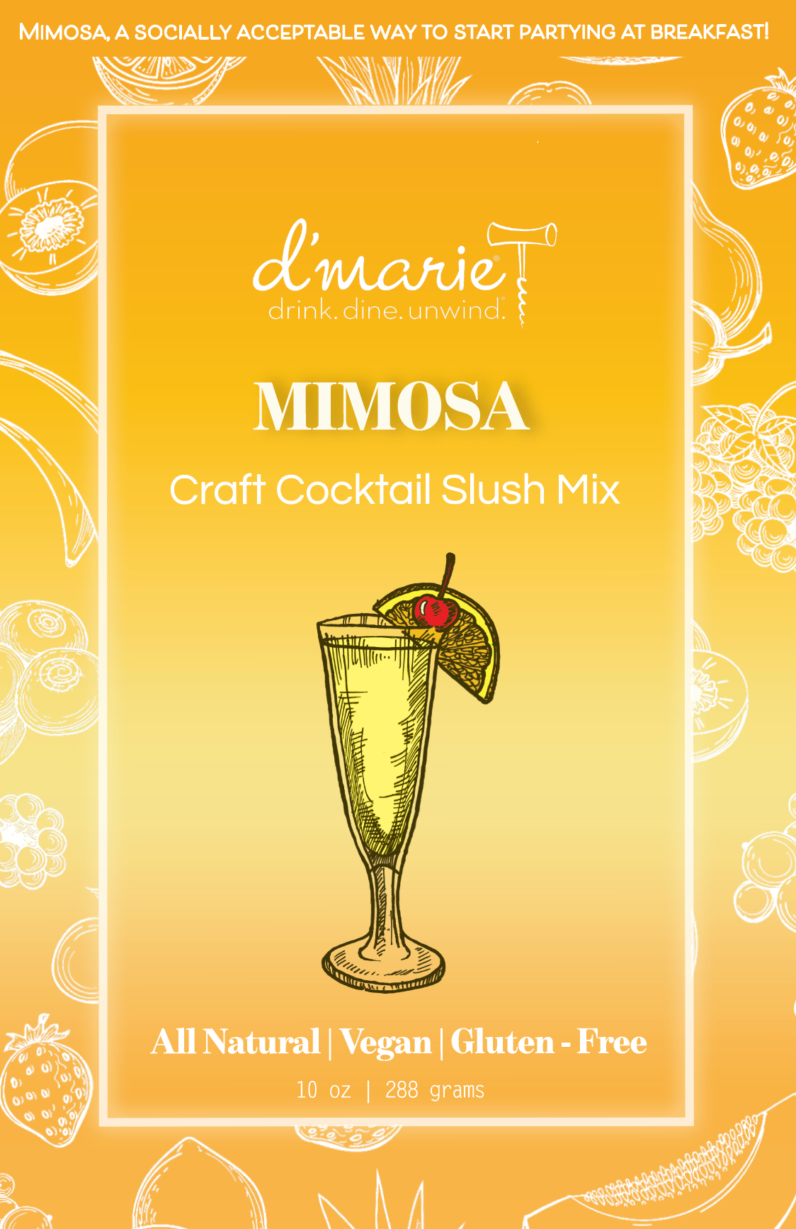 D‘Marie Mimosa Craft Cocktail Slush Mix