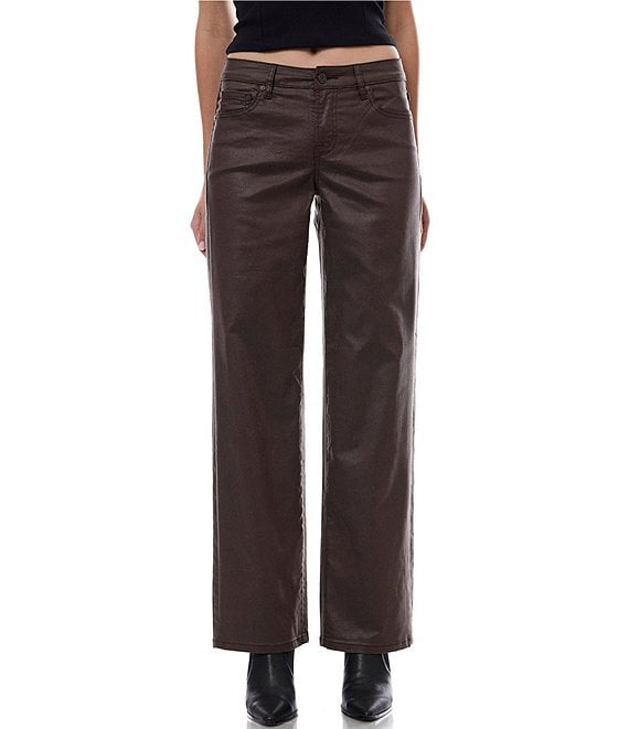 Hidden Ella Classic Straight Fit Brown Jeans