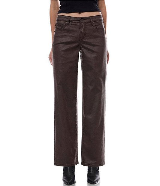 Hidden Ella Classic Straight Fit Brown Jeans