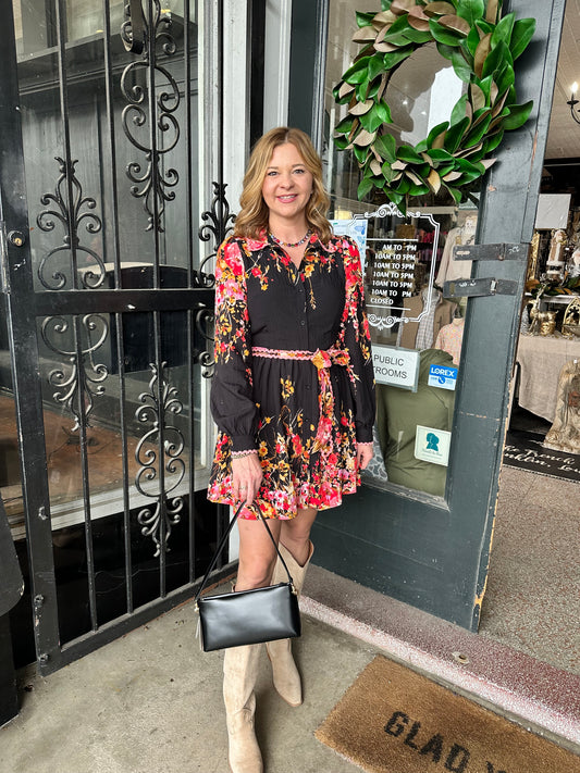Black Floral Dress