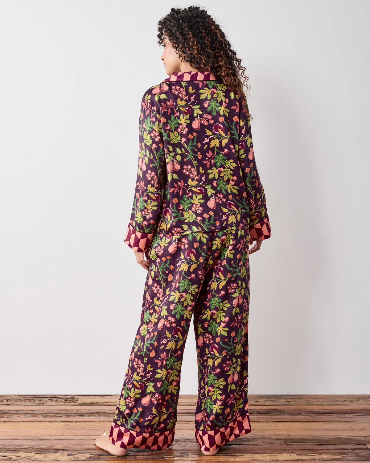 Print Fresh Eco Satin Soho Set in Pomme & Poire