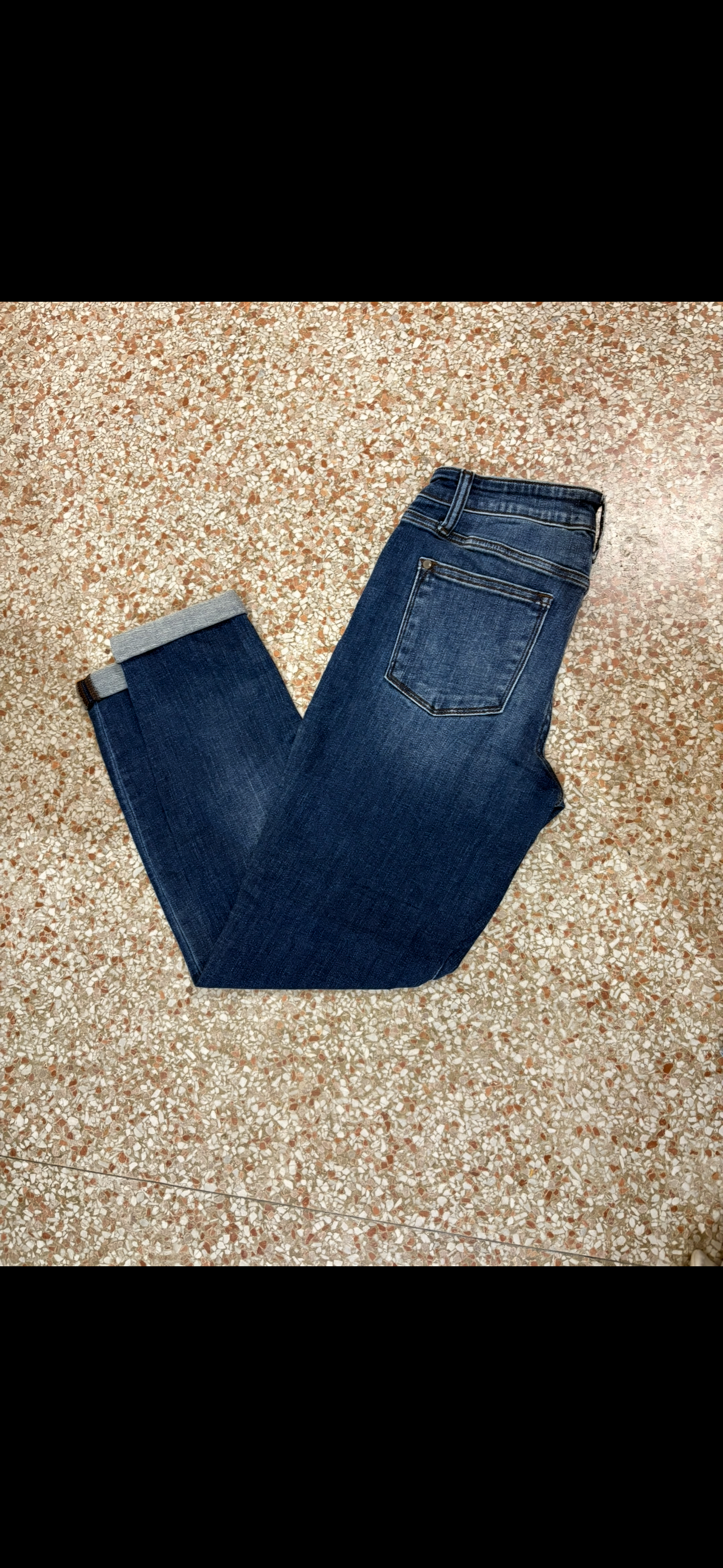 Judy Blue Core Cuffed Slim Fit Dark Wash JB82428