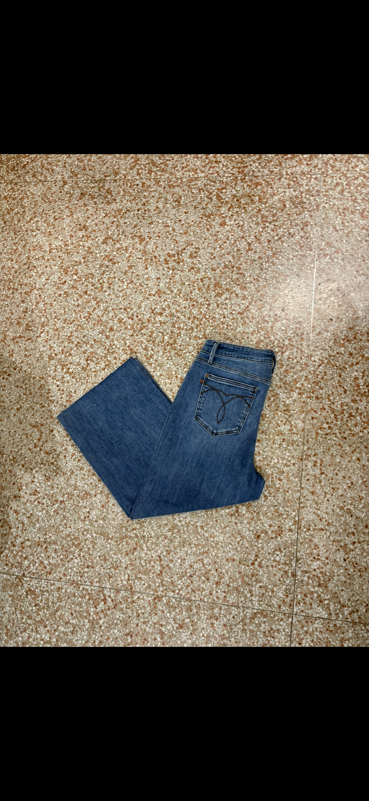 Judy Blue High Waist Wide Crop Classic Raw Hem Medium Wash JB82684