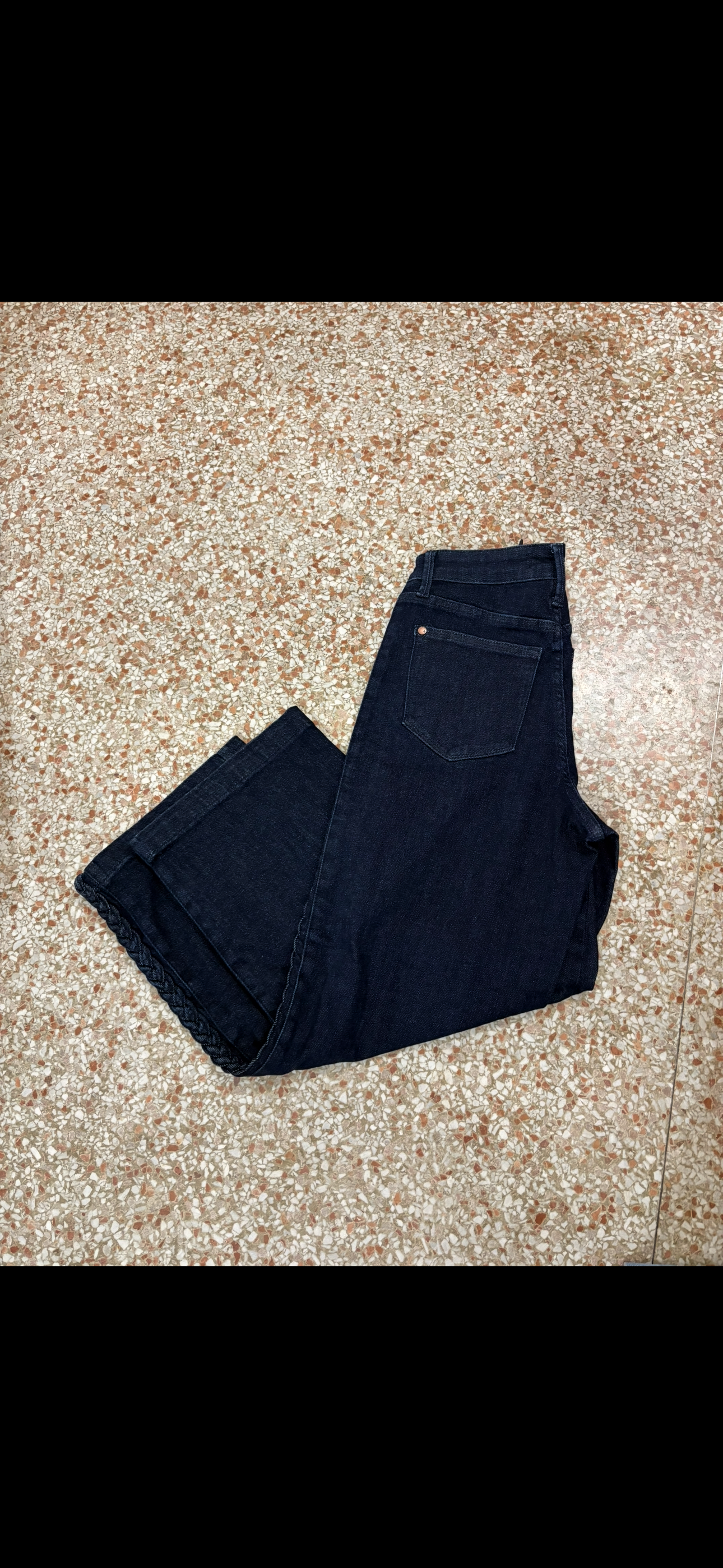 Judy Blue Dark Wash with Braid on Side