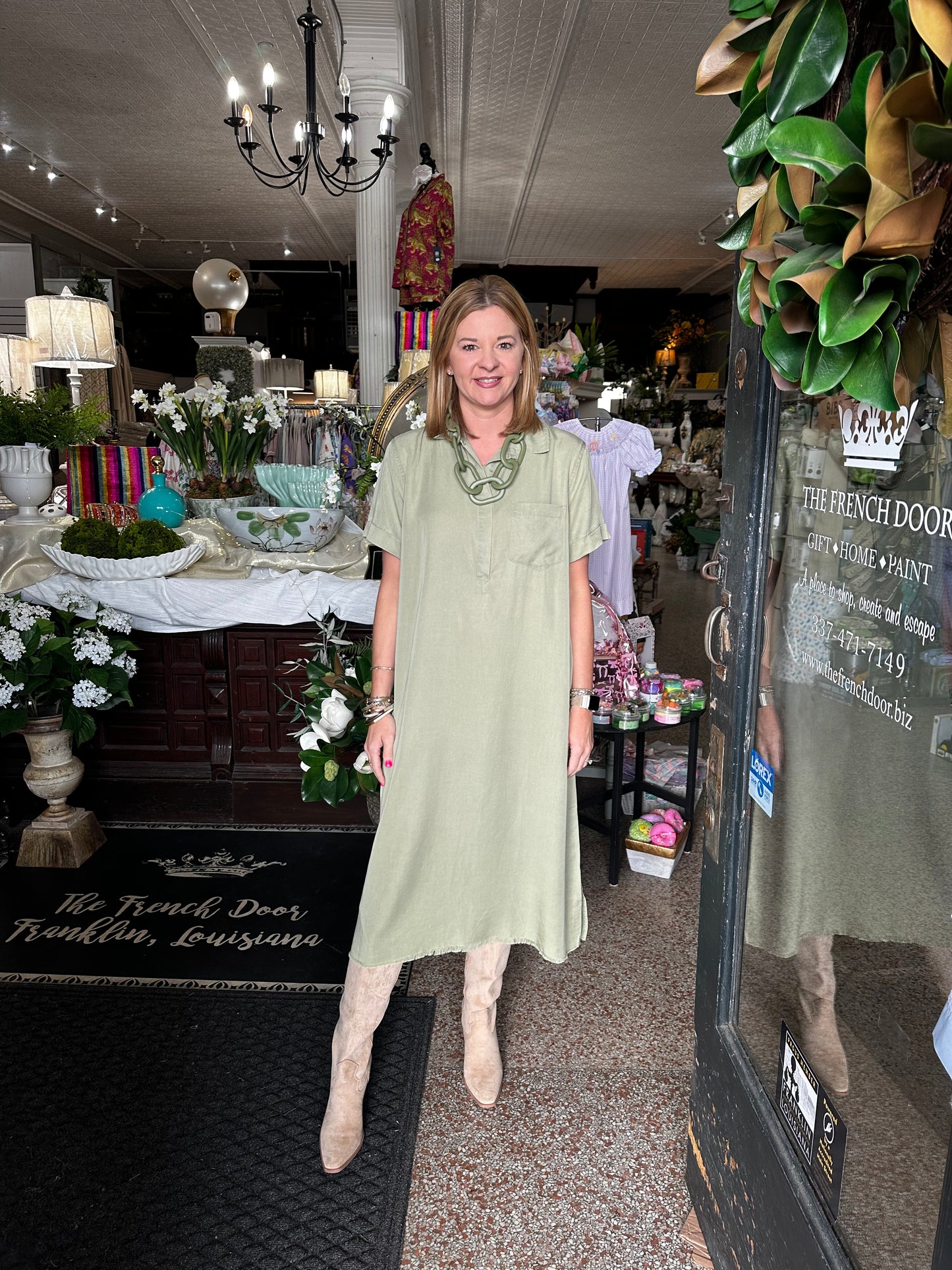 Olive Green Midi
