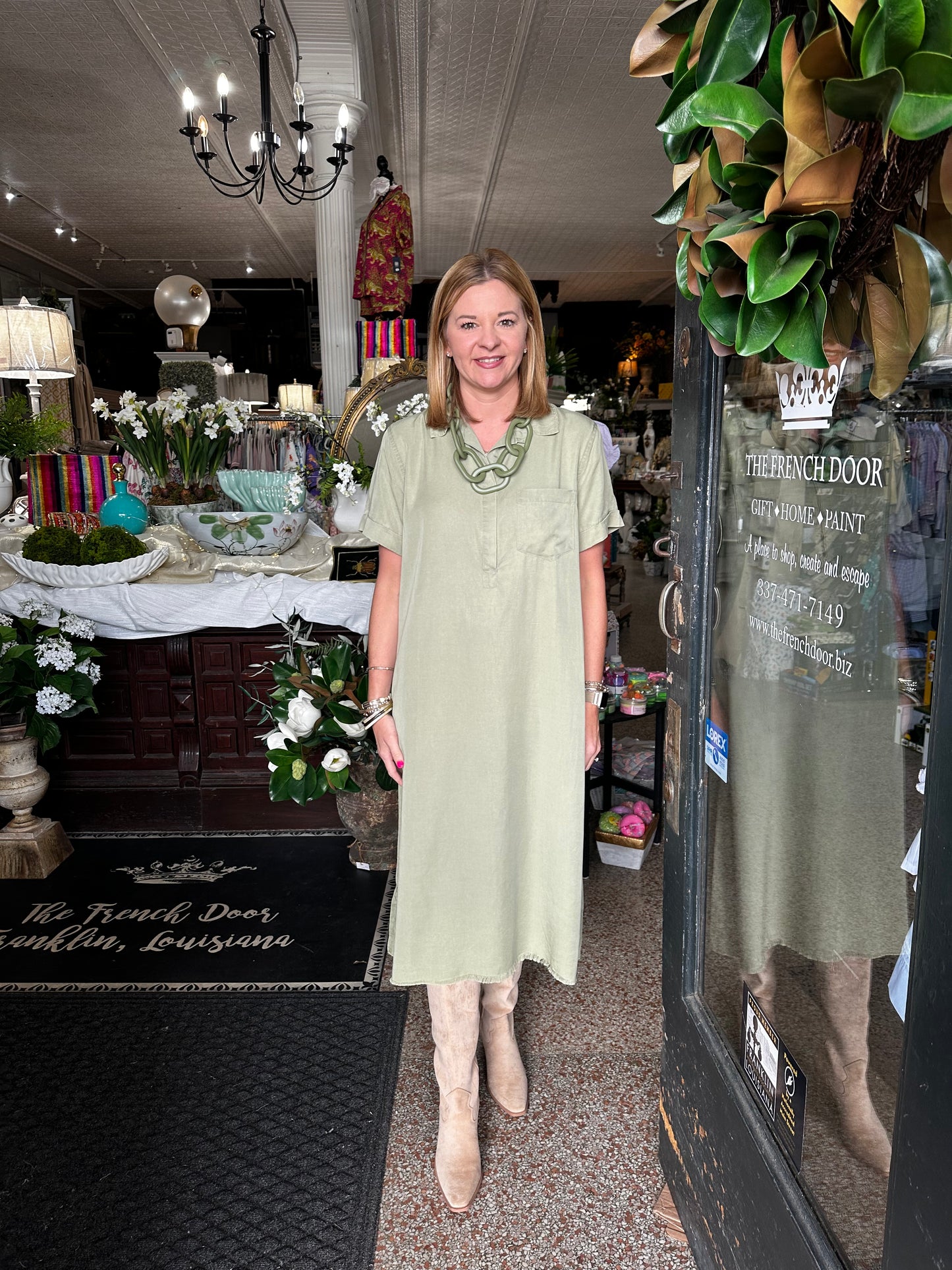 Olive Green Midi
