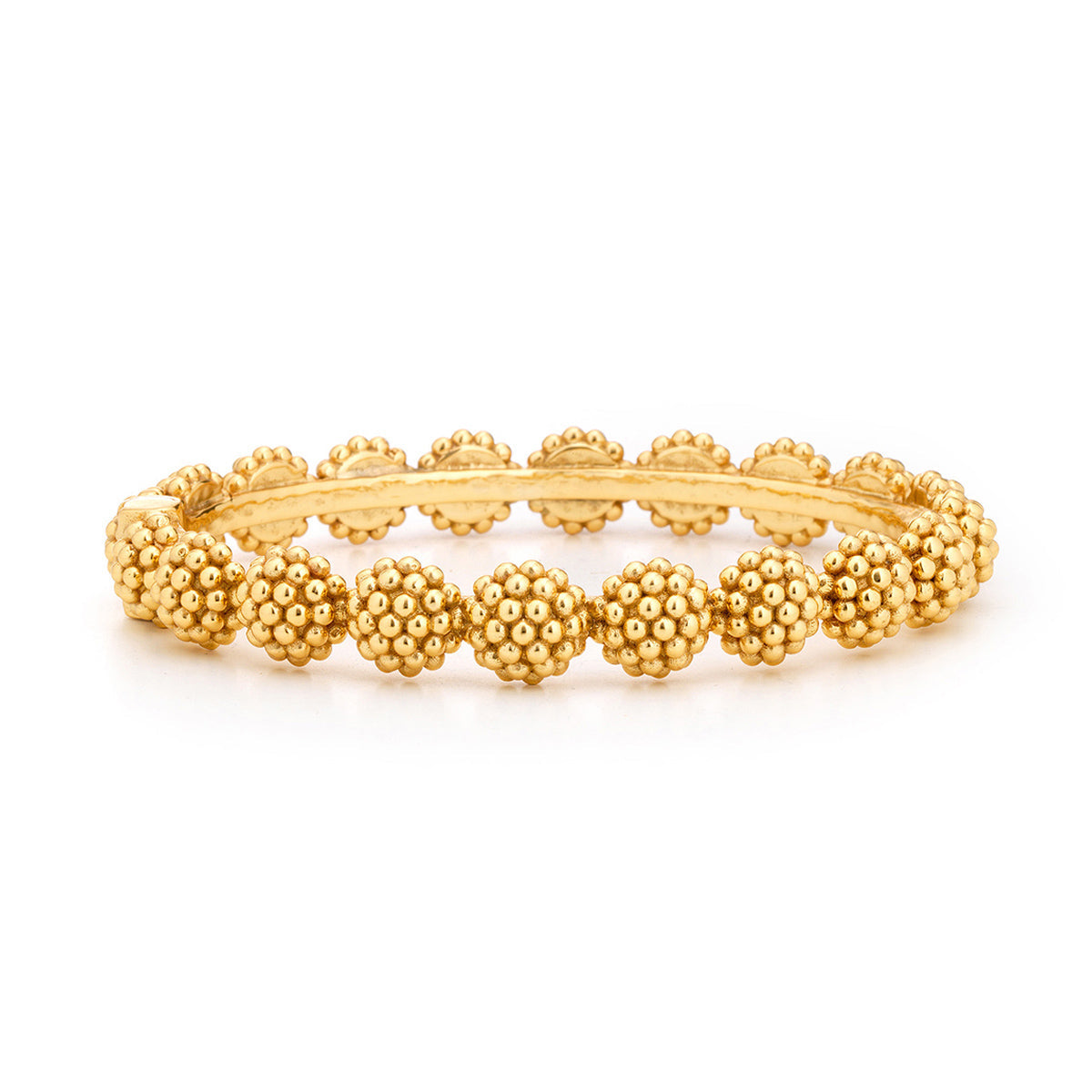 Capucine De Wulf Berry Eternity Hinged Bangle, S/M - Gold