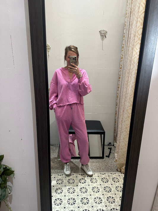 Queen of Sparkles Rhinestone Pink Set