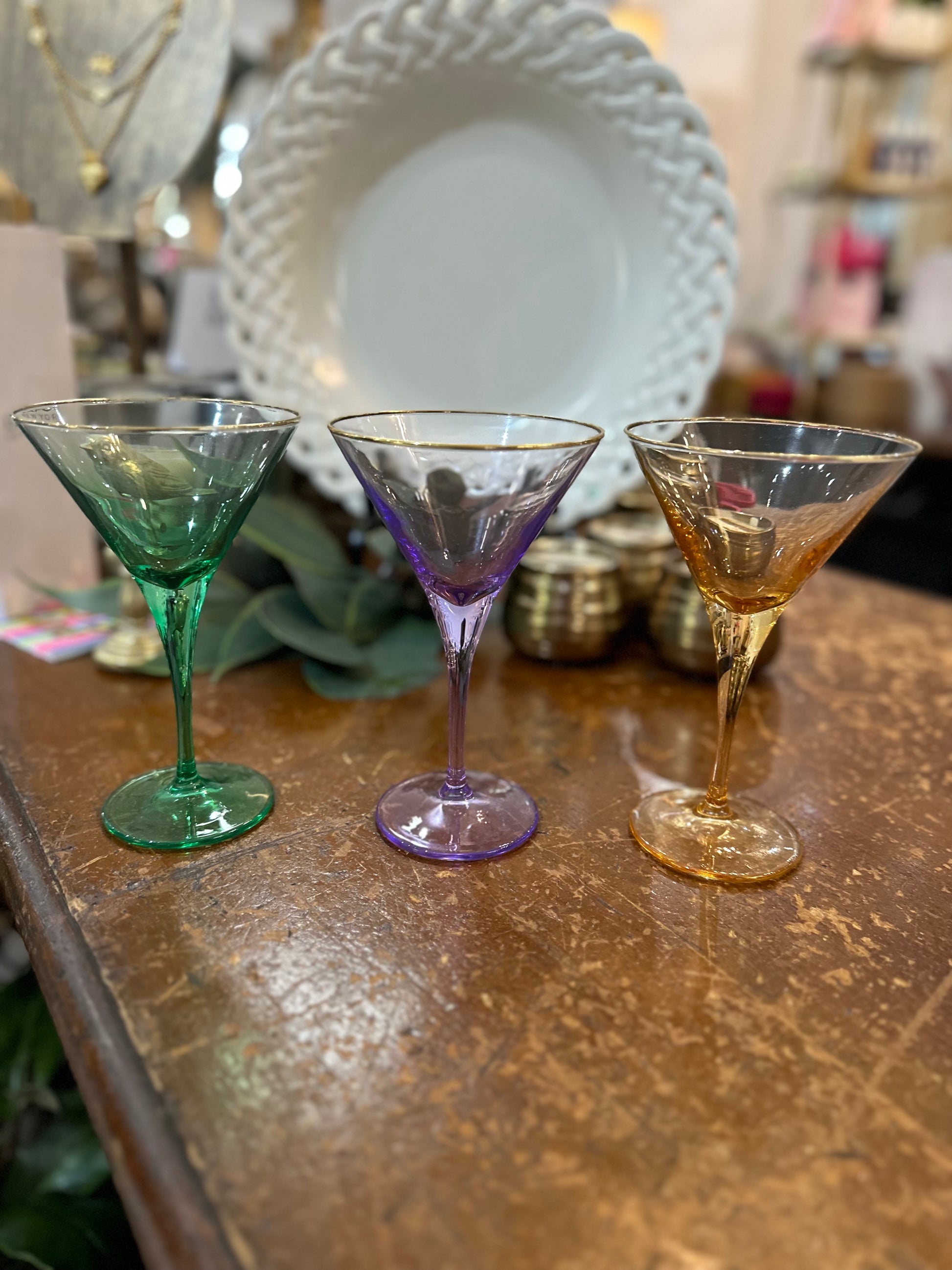 Vietri Martini Glasses – The French Door Franklin