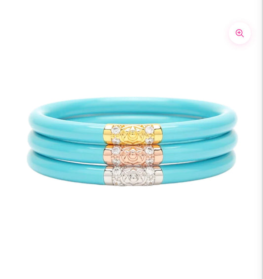 Budha Girl Three Kings All Weather Bangles Turquoise