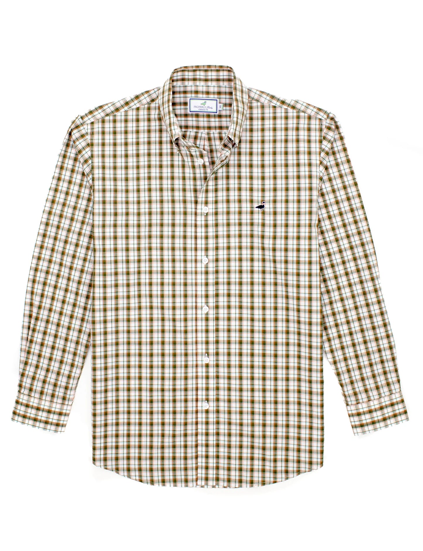 Properly Tied Seasonal Sportshirt Olive Grove