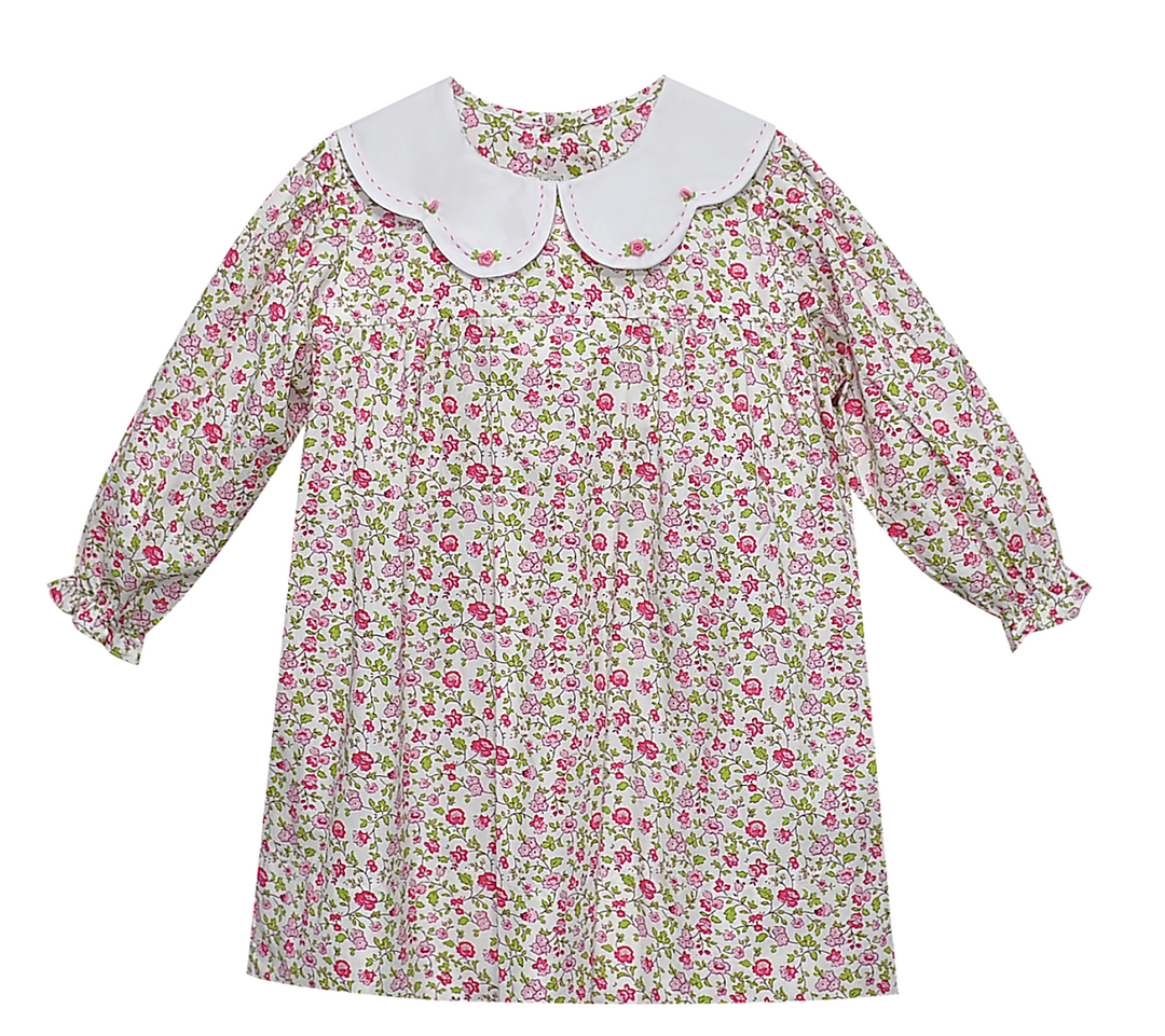 Fuchsia Pink Flower Dress
