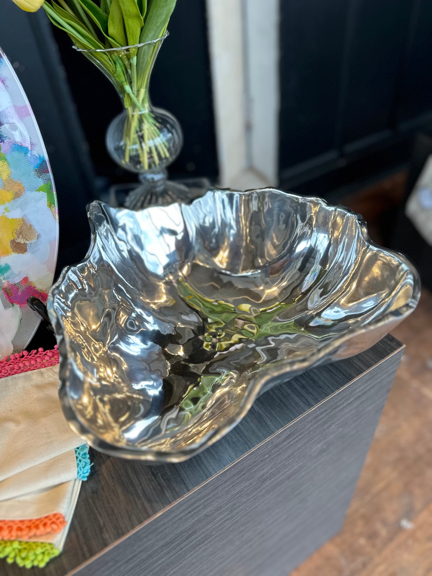 Beatriz Ball Silver Bowl with Wave