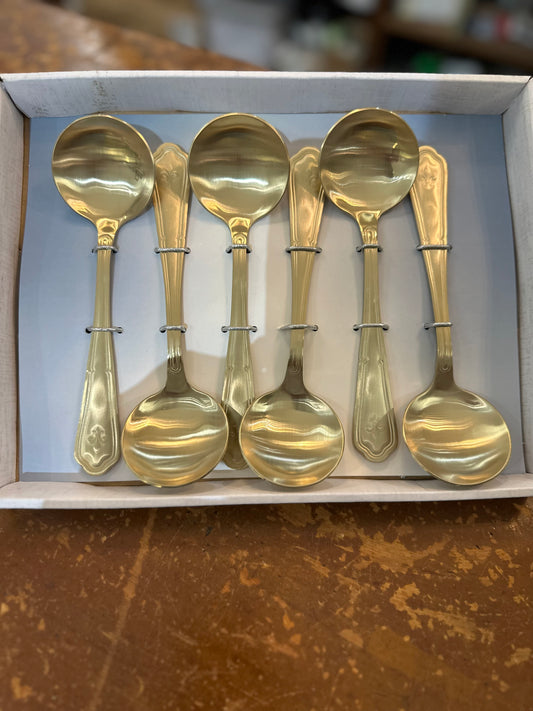 Gumbo Spoons-Gold Set of 6