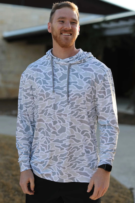 Burlebo Performance Hoodie - White Camo