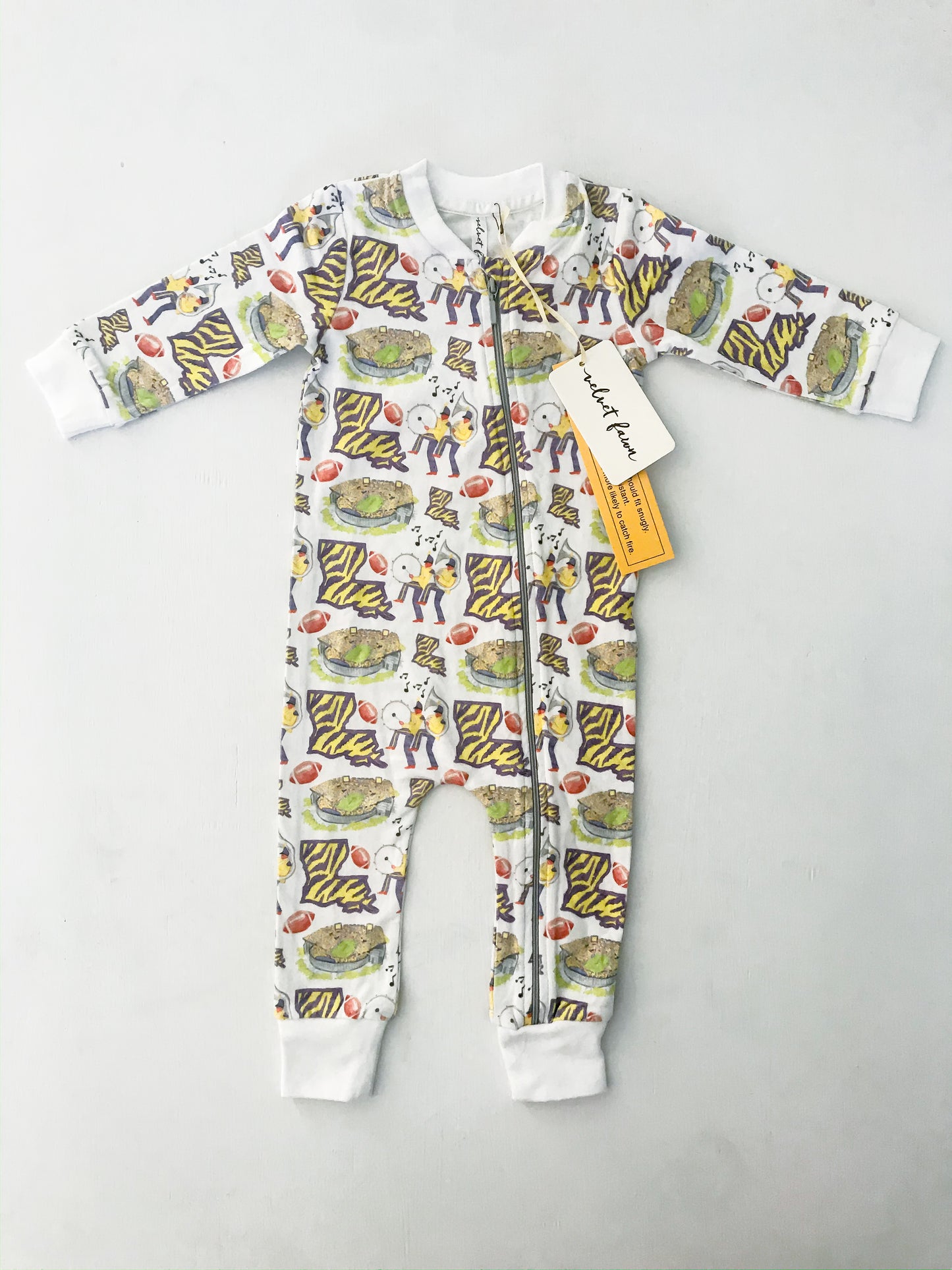 Velvet Fawn- Tiger Land Zipper Jammie