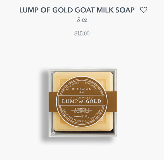 Beekman- Lump of GOLD (Summer Beauty Bar)