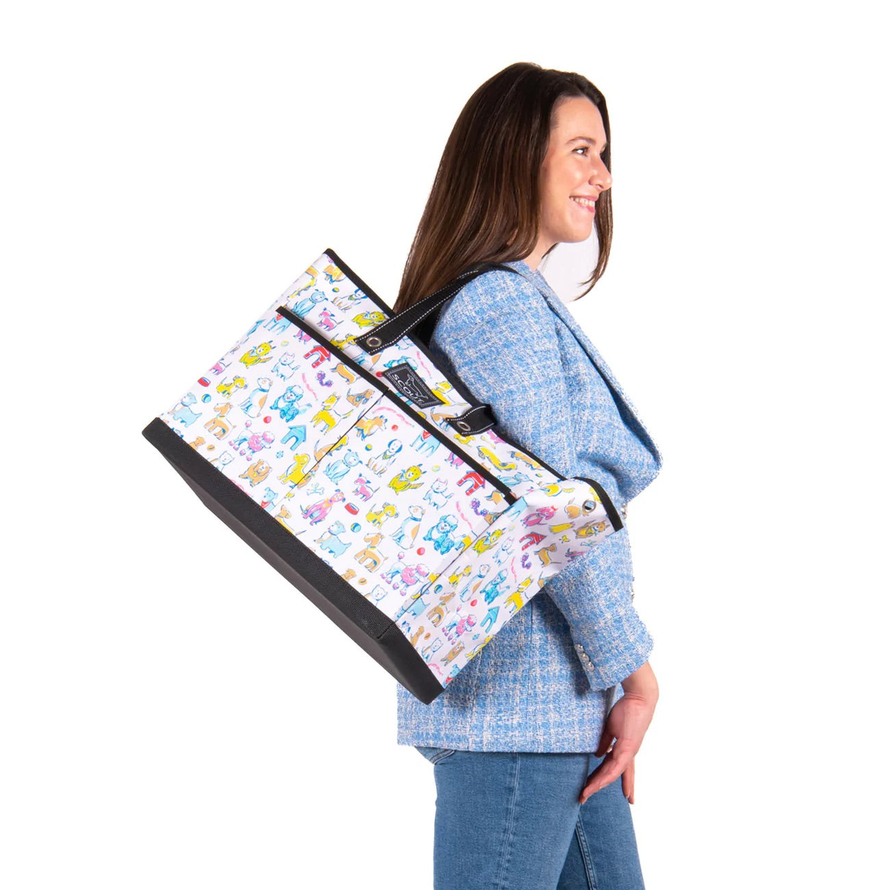 THE BJ BAG POCKET TOTE "Best in Show" Print