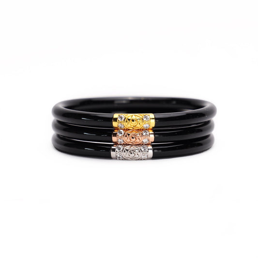 BuDhaGirl Three Kings All Weather Bangles Black