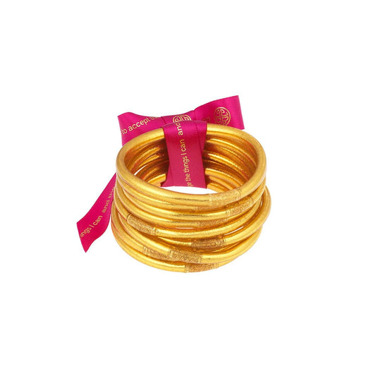 BuDhaGirl All Weather Bangles-Gold