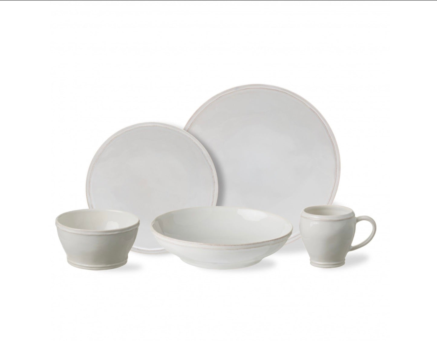 5 Piece Place Setting- White