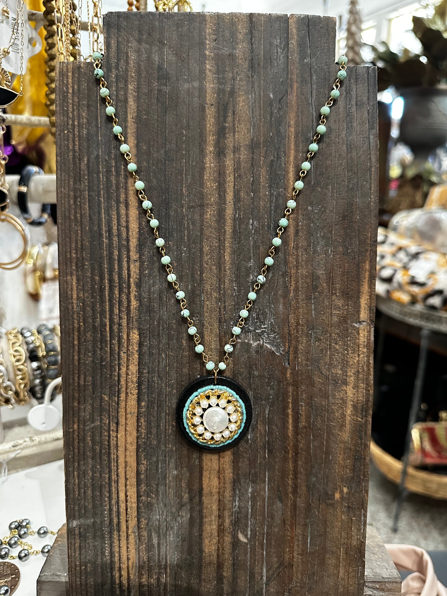 Pearl Teal Necklace